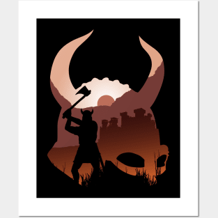 Viking Sunset Posters and Art